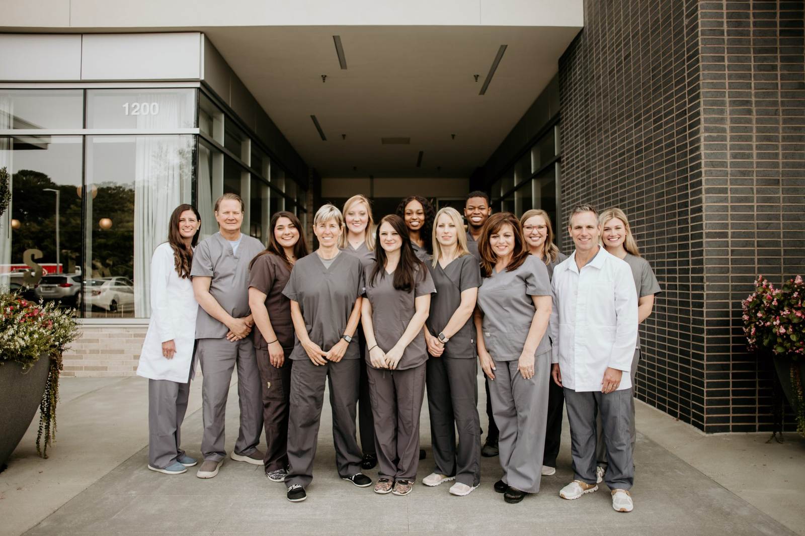 The Eastover Dental team outside the office in Jackson, MS